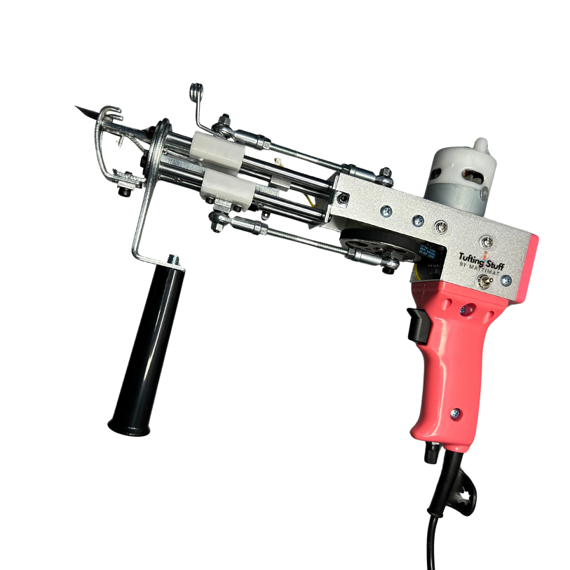 AK II Tufting gun loop pile pink roze tufting machine Tufting Stuff by Mattimat