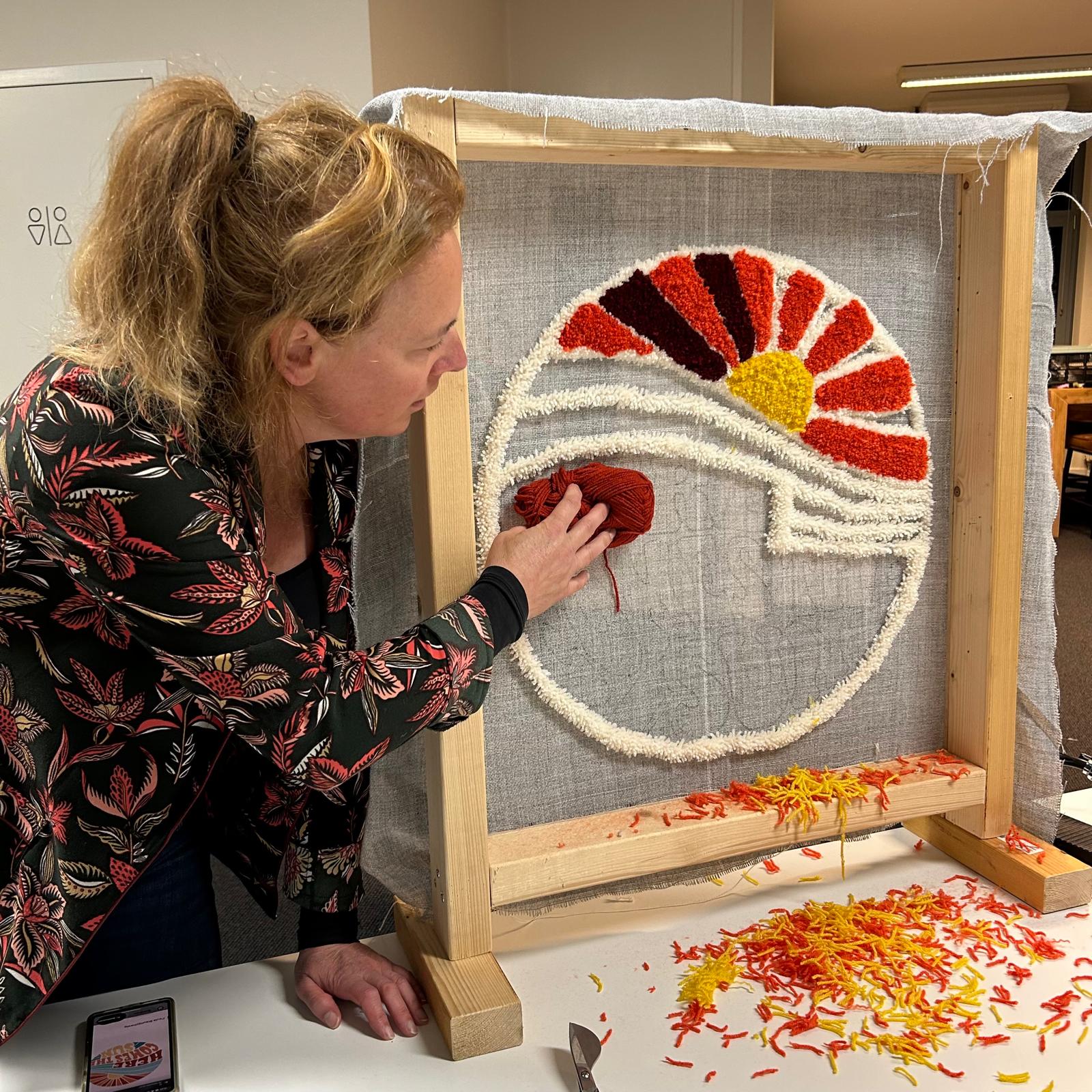 Workshop Tuften in Utrecht KreaDoe 2025