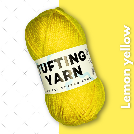 Tufting Yarn Lemon geel wol Mattimat Tufting Stuff wol om te tuften