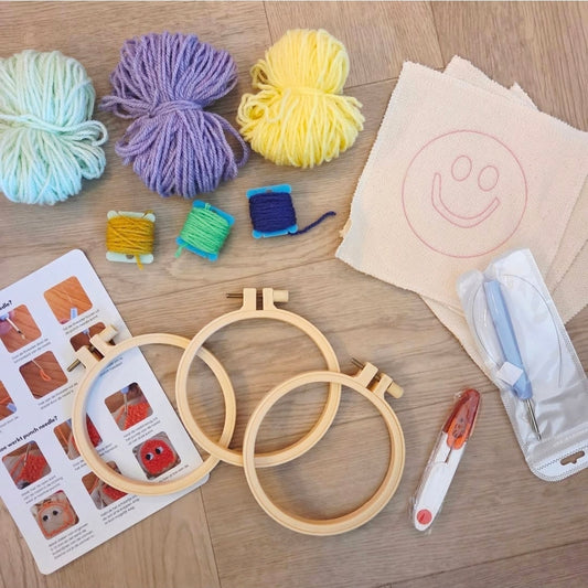 Punch Needle Pack Smiley Squad