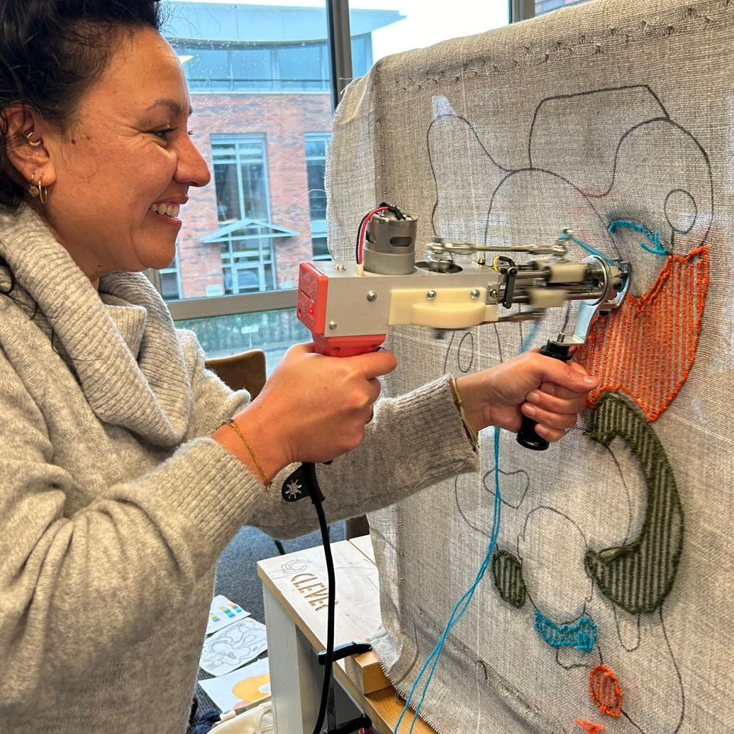 Workshop tuften Utrecht Mattimat en Tufting Stuff