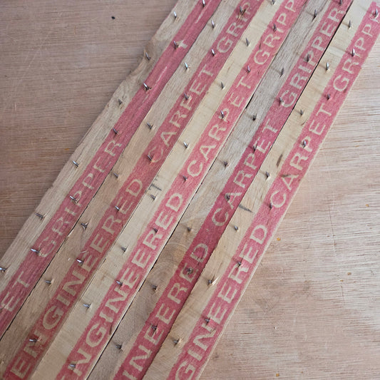 Spijkerlatten carpetgrippers tapijtlatten voor tuften tufting mattimat tufting stuff