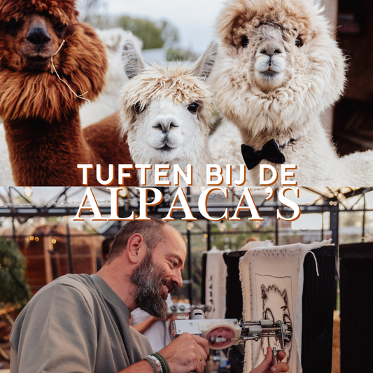 Workshop Tuften tussen de alpaca's