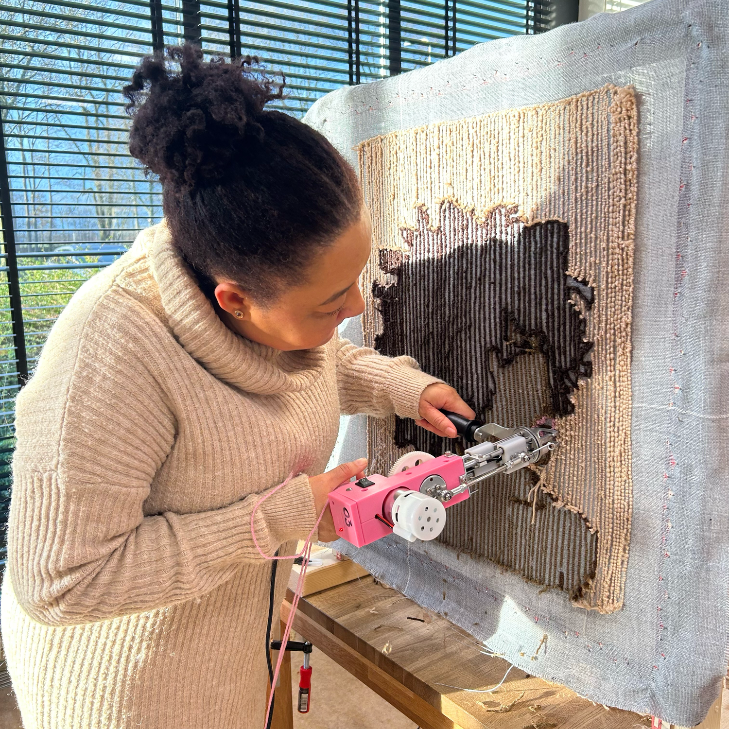 Tufting workshop bij Mattimat