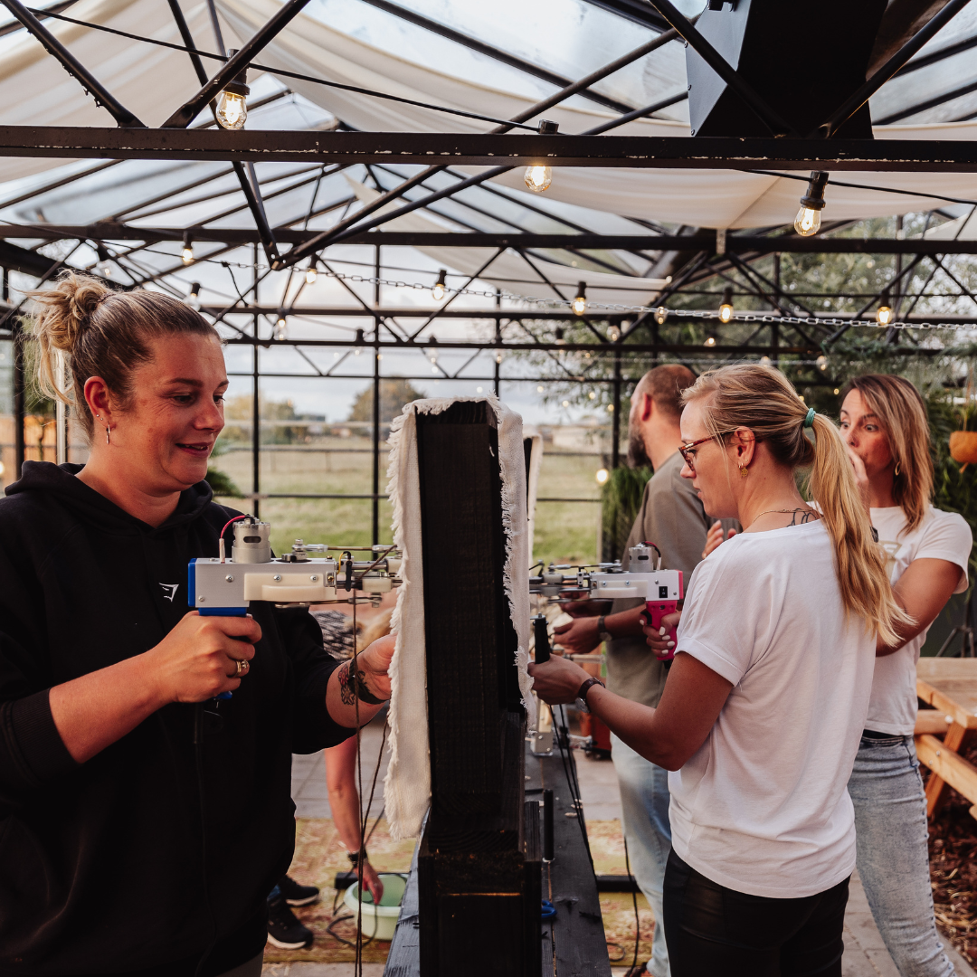Workshop Tuften tussen de alpaca's