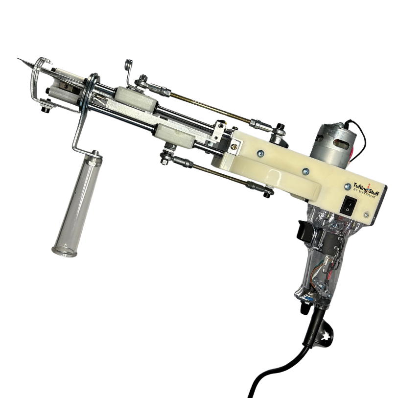 AK Duo High Pile tufting gun clear high pile tufting machine transparant Tufting Stuff by Mattimat