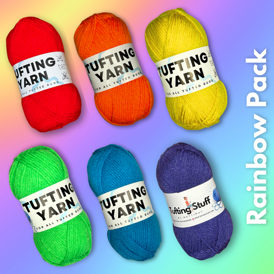 Rainbow Pack Tufting Yarn