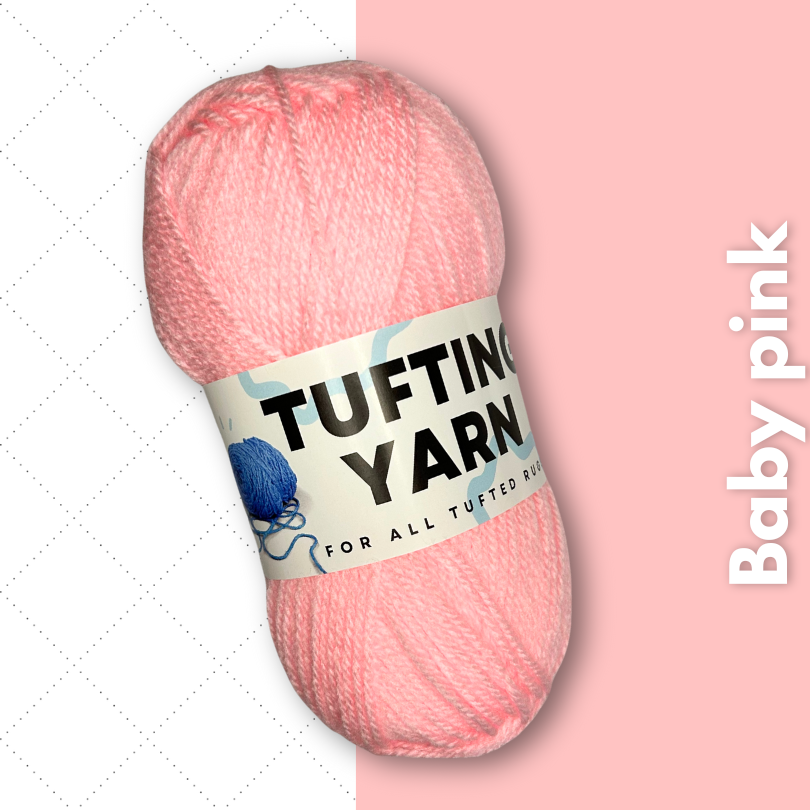 Tufting Yarn Baby pink roze wol Mattimat Tufting Stuff wol om te tuften