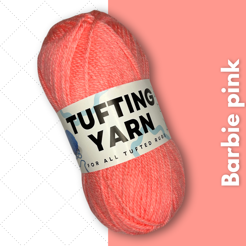 Tufting Yarn roze wol pink Mattimat Tufting Stuff wol om te tuften