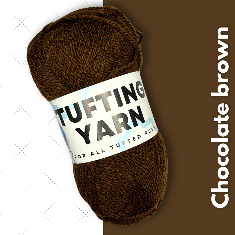 Tufting Yarn Chocolate bruin wol Mattimat Tufting Stuff wol om te tuften