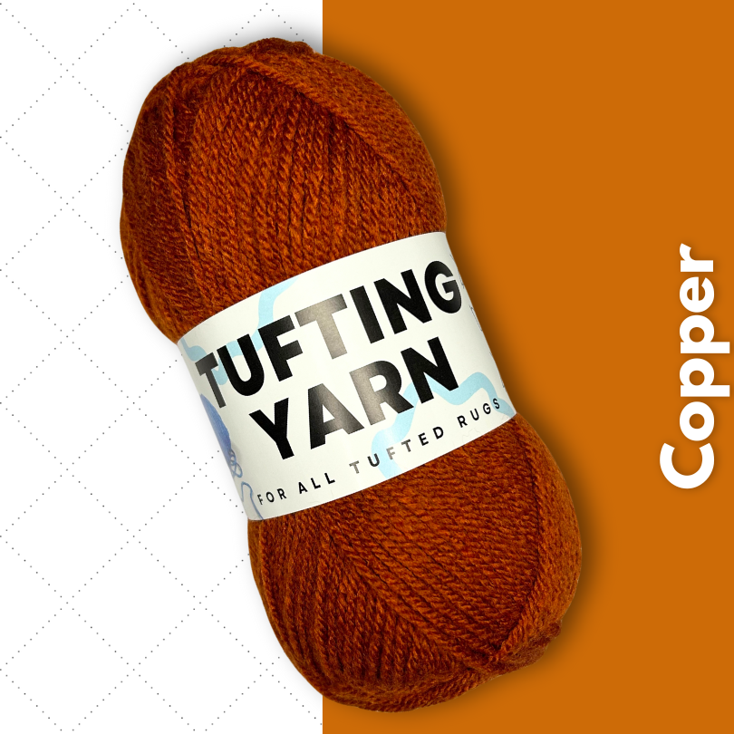 Tufting Yarn Copper orange koper wol Mattimat Tufting Stuff wol om te tuften