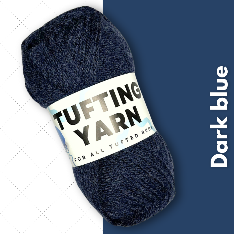 Tufting Yarn Dark Blue Mattimat Tufting Stuff wol om te tuften