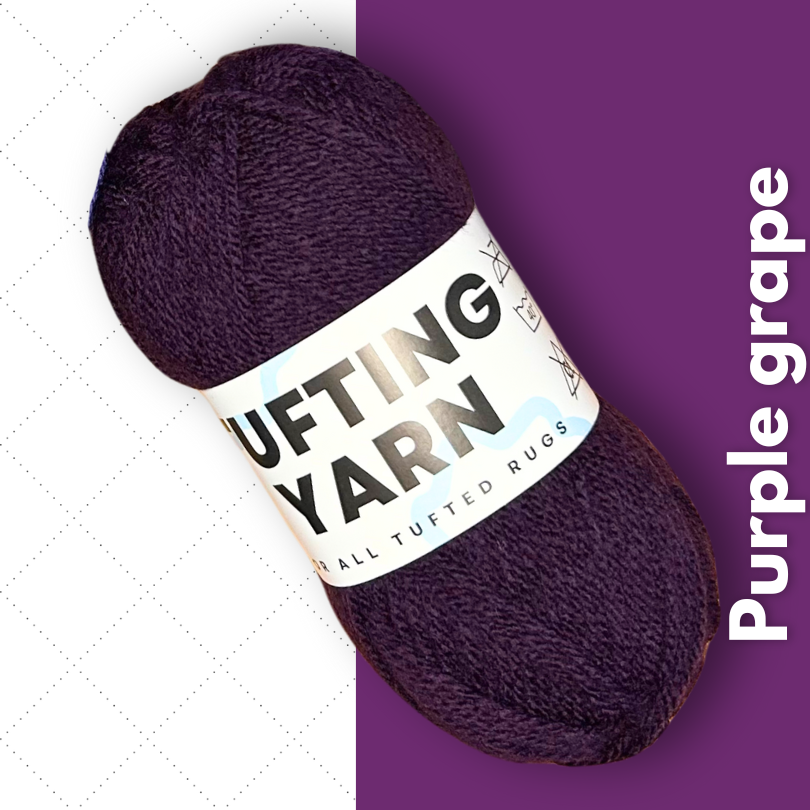 Tufting Yarn aubergine paars wol Mattimat Tufting Stuff wol om te tuften