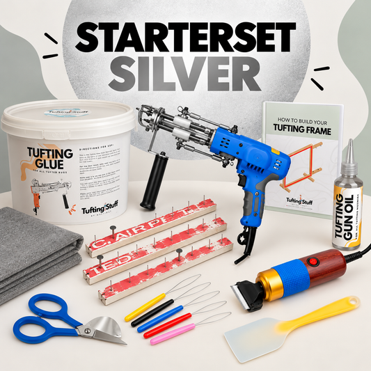 Starterset om te tuften Tufting Starterset Silver Tufting Stuff by Mattimat
