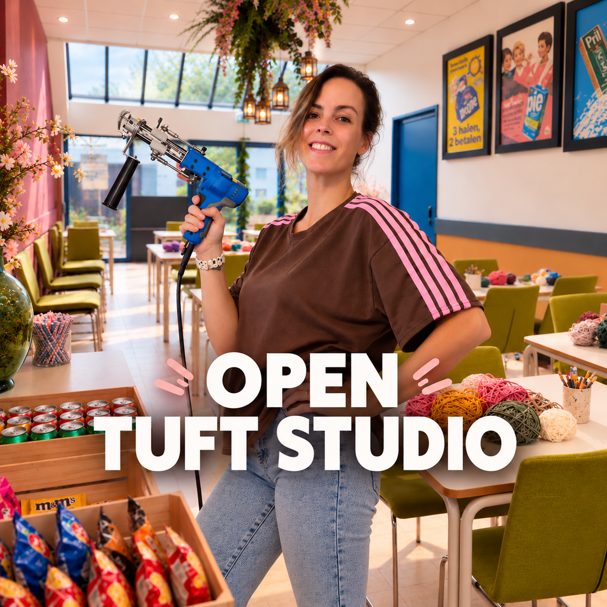 Open Tuft Studio bij Tufting Stuff by Mattimat 